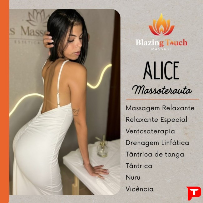Massagem Sensual Maceió - Tops Massagens - Alice Blazing Touch